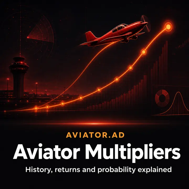 Aviator Multipliers history and probability illustration