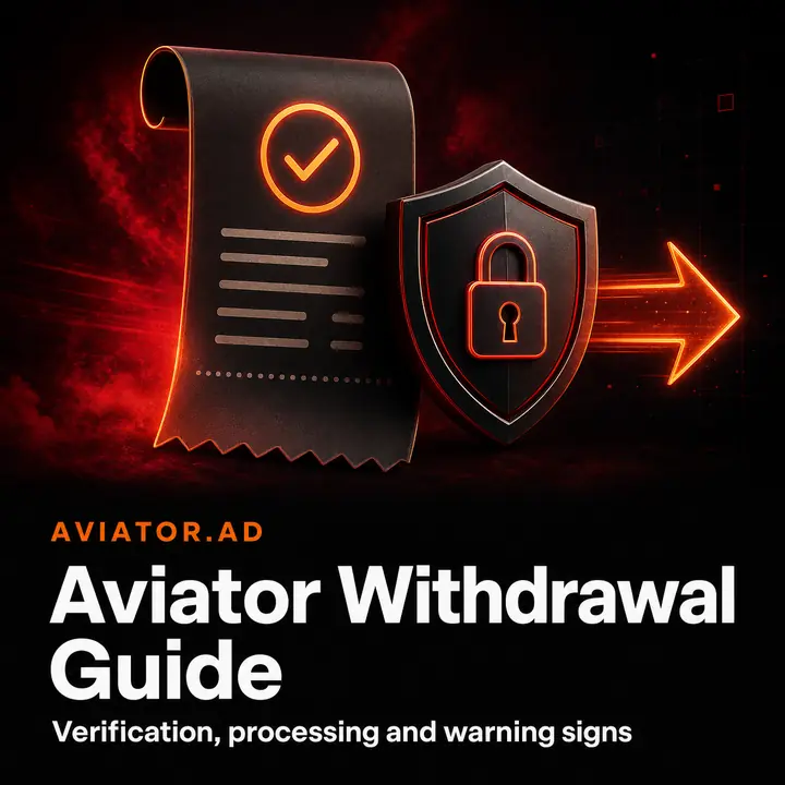 Aviator casino withdrawal verification illustration